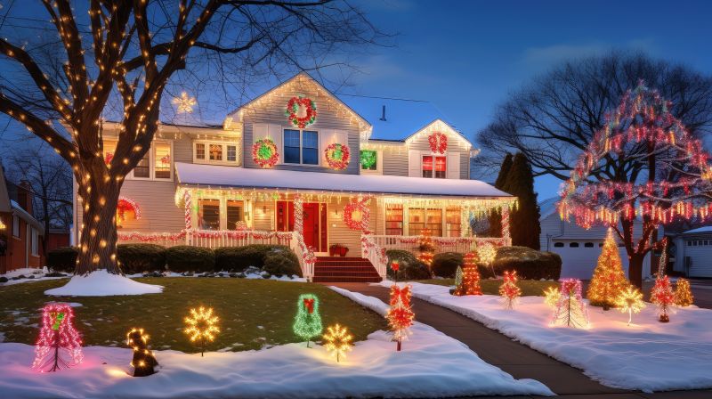 Seasonal Lights Installation in Roswell, GA