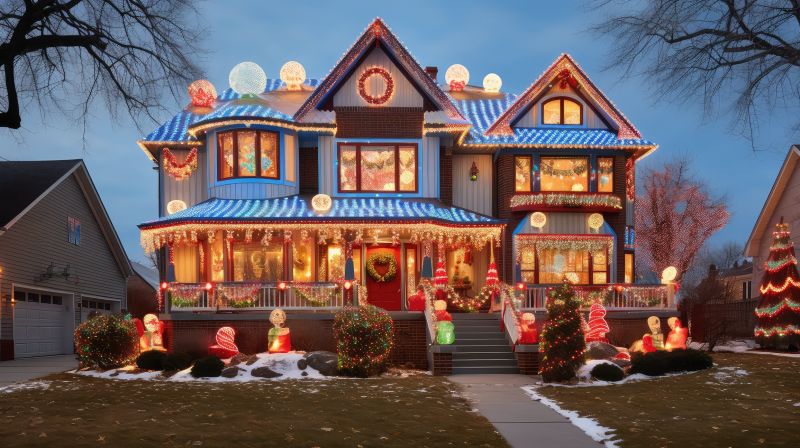 Xmas Lights Installation in Roswell, GA