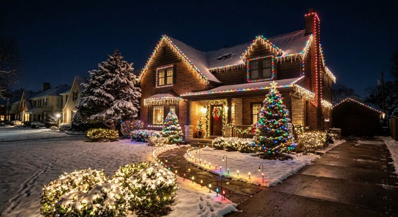Xmas Lights Installation in Kansas City, MO
